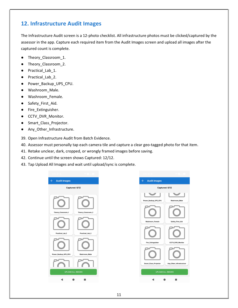 INNOCOX 12-photo infrastructure audit workflow